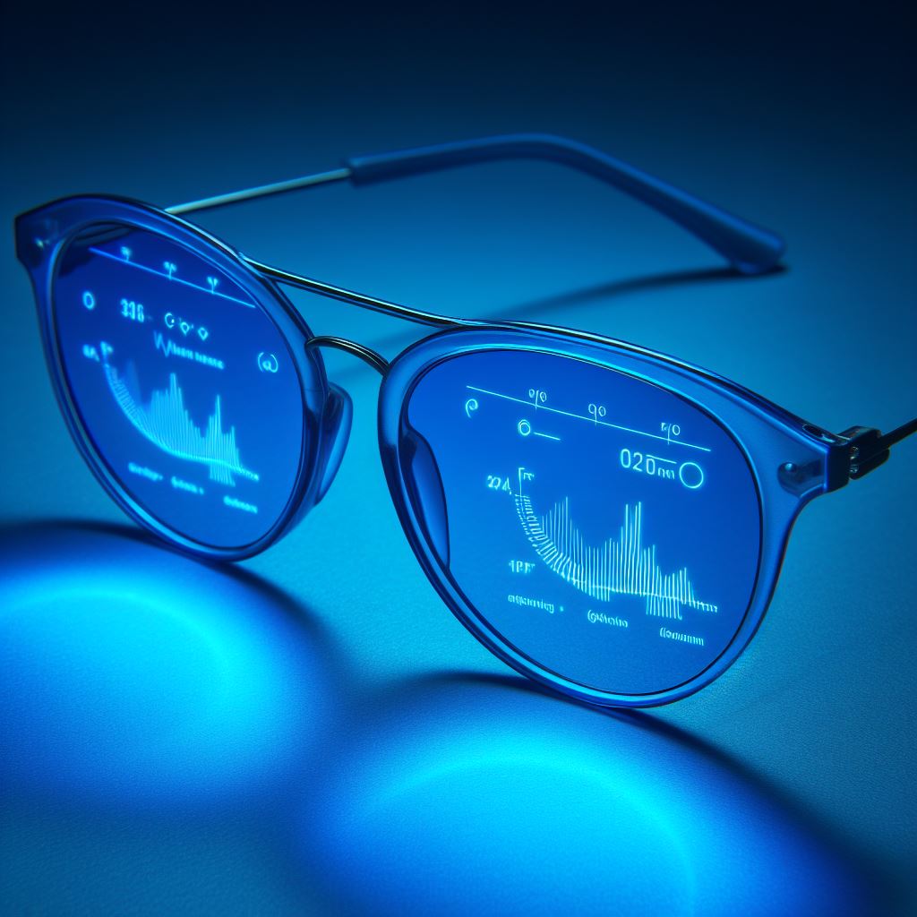 Abbildung einer Blaulichtfilterbrille